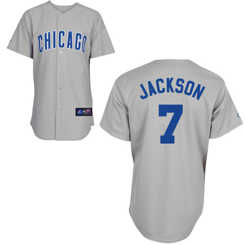 Brett Jackson #7 Youth Baseball Jersey-Chicago Cubs Authentic Road Gray MLB Jersey